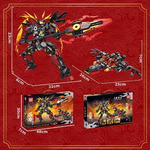 Ensemble de blocs de construction Flotte Navale - Modèles de navires de guerre et de bateaux, <span class=keywords><strong>Jouet</strong></span> de puzzle à petites particules pour enfants - Product Image 3