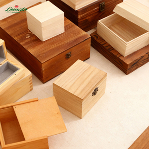 Caja de Madera Personalizada de Fábrica, con Logotipo y Tamaño Personalizados, Tapa Abatible con Cierre, Caja de Almacenamiento de Pino, Caja de Regalo, Caja de Madera para Joyería y Recuerdos - Product Image 2