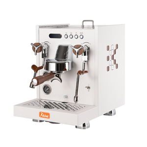 Máy pha cà phê <span class=keywords><strong>Espresso</strong></span> bán tự động 3 trong 1 màu trắng, đầu đơn, thương mại, mới về, có chức năng giữ nhiệt - Product Image 1