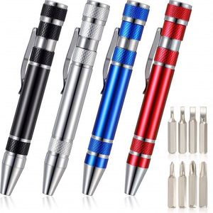 <b>Multi</b> <b>Bit</b> Mini Pen <b>Screwdriver</b> Set for Eyeglass Repair Pocket-Sized 8 in 1 Magnetic Precision <b>Screwdriver</b> Pen Bulk Supply - Product Image 4