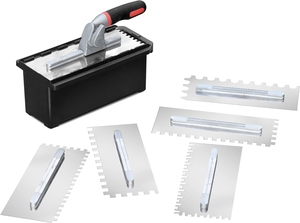 Peaktop Interchangeable <strong>Trowel</strong> Blades With Different Notches 8pcs <strong>Trowel</strong> <strong>Set</strong> Replaceable Blade Stainless Steel <strong>Trowel</strong> <strong>Set</strong> - Product Image 2