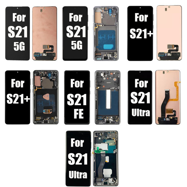 Original Quality LCD Display with Touch and Burn for Samsung for Galaxy S21 S21+ S21 FE S21U Mobile Phones
