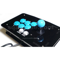 Console d'arcade sans fil Sqarcade SN-K pour jeux de combat avec 6 boutons, joystick rétro 15 broches, accessoire à double vibration