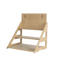 Étagère de présentation en bois haut de gamme pour vins et spiritueux, présentoir de sol en bois à 4 niveaux pour la promotion des boissons en bouteille