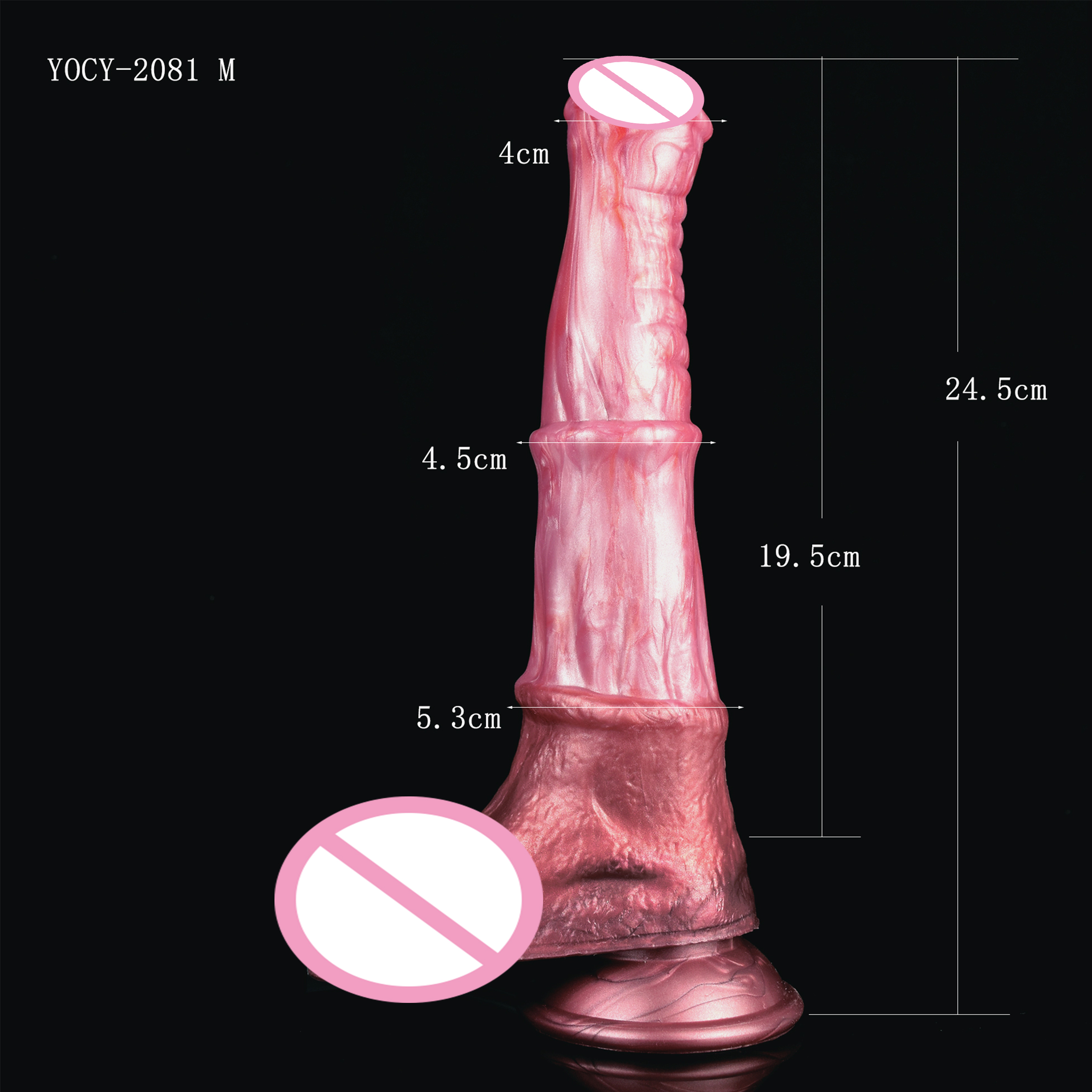 lange analdildos Extralanger, 50 cm langer, realistischer Analdildo mit Saugnapf für Männer  und Frauen in Braun main image 0