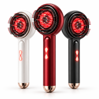 Peigne Masseur Capillaire Professionnel à Lumière Rouge, Brosse de Soin pour la Croissance des Cheveux, Appareil de Massage Capillaire Électrique Rechargeable, OEM Marque Privée