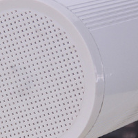Haut-parleur mural bidirectionnel M-775S 100V 20W en métal avec deux unités de haut-parleurs de 4,5 pouces et support