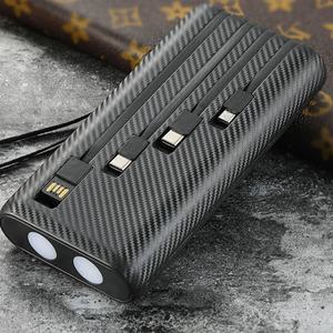 Cargador Solar Portátil de Alta Capacidad y Carga Rápida con 4 Cables Integrados, Doble USB, Banco de Energía para Viajes y Campamentos al Aire Libre, 30000mAh - Product Image 5