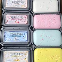 Jouet sensoriel anti-stress réaliste en forme de gâteau carré en PU, à remontée lente, en boîte, cadeau pour tous les âges