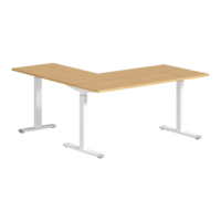 Bureau électrique ergonomique moderne en métal à hauteur réglable avec montage facile