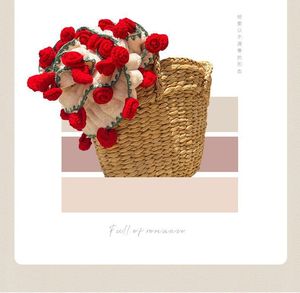 Handmade Cozy Crochet Bouquet <strong>Blanket</strong> Eco-Friendly Winter Bedspread Woven Rose Floral Scarf Shawl Braided Quilt Carpet Knitted - Product Image 6