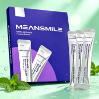 20 pièces Bain de bouche blanchissant violet sans peroxyde, rafraîchissant l'haleine, sans alcool, OEM, à la menthe