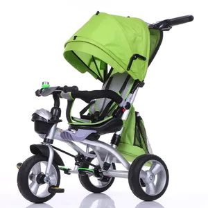 2019 מכירה לוהטת 4 ב 1 תינוק תלת אופן צעצוע/קל נייד ואחסון תינוק 3 גלגלי פלסטיק תלת אופן ילדים דוושה אופני