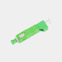 Conector de Fibra Óptica SC/APC Macho a LC/APC Hembra, Adaptador de Fibra Óptica, Acoplador Óptico Híbrido SC LC