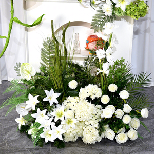 Flor Artificial de Tela de Seda de la Serie Blanca para Decoración de Bodas <span class=keywords><strong>y</strong></span> Decoración de Hoteles - Product Image 2