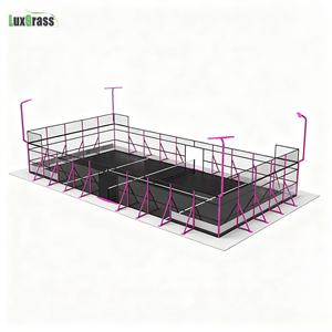 La Chine Équipement de court de padel panoramique portable personnalisé court de <span class=keywords><strong>tennis</strong></span> intérieur à vendre - Product Image 1