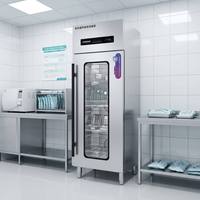 Stérilisateur à vapeur intelligent en acier inoxydable robuste, personnalisable, à ozone, certifié Energy Star et NSF, capacité de 1000 plats/jour, produit phare