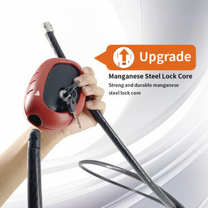 Serrure réglable de câble de serpent de revêtement de vinyle résistant aux intempéries en métal d'ABS pour des caméras de traînée de vélos - Product Image 4