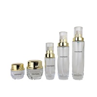 Bouteille de pulvérisation de brouillard de voyage pour bouteille de presse en verre dépoli transparent d'eau émolliente