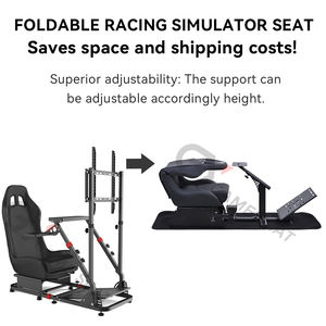 GY085 Siège de jeu <span class=keywords><strong>personnalisable</strong></span> Station de jeu de cockpit avec sièges baquets Sièges de simulateur de course Sim pour divertissement VR de haute technologie - Product Image 2