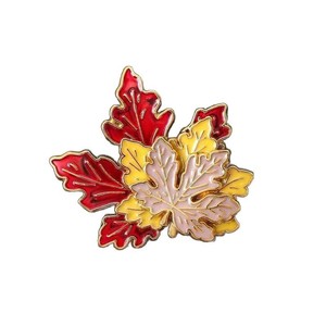 Broche <span class=keywords><strong>de</strong></span> Hoja <span class=keywords><strong>de</strong></span> Arce para Abrigo, Sombrero, Boda, Insignia Metálica en Oro Rosa, Impresión UV, Ecológico, Regalo <span class=keywords><strong>de</strong></span> Boda Personalizado - Product Image 5