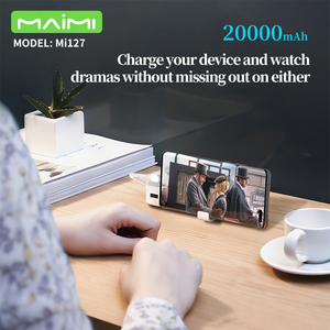 <span class=keywords><strong>Batterie</strong></span> <span class=keywords><strong>externe</strong></span> Maimi <span class=keywords><strong>20000mAh</strong></span> avec 4 câbles intégrés, chargeur portable, support de téléphone, lumière LED pour smartphone - Product Image 4