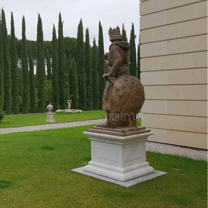 Bronce <span class=keywords><strong>emperador</strong></span> santo de Luis XIV de Francia estatua tamaño natural bronce antiguo escultura masculina para Decoración - Product Image 4