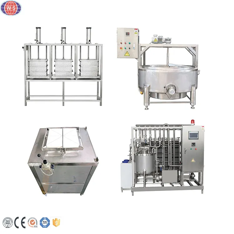 Machine de Production de fromage de réservoir de mélange de fromage de traitement d'acier inoxydable de sortie de 30-100kg