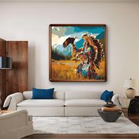 Peinture HJ prête à être expédiée, personnages de dessins animés, peinture acrylique DIY par numéros, 30*30cm, kit sur toile encadrée