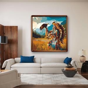 Peinture HJ prête à être expédiée, personnages de dessins animés, peinture acrylique DIY par numéros, 35*35cm, kit sur toile encadrée - Product Image 3