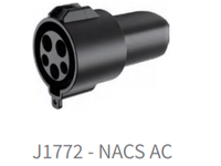 Adaptateur de charge SAE J1772 vers NACS, connecteur de chargeur AC de niveau 1/2 pour véhicules électriques NACS