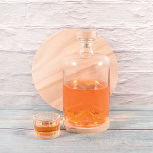 Bouteille en verre transparente de vinaigre de vin de fruits de 100ml 375ml 500ml 750ml avec couvercle en liège - Product Image 4