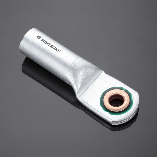 VSOCOME DTL-3 Bimetallic Copper Aluminum Crimp Cable Lugs Compression Cable Connector Terminals for Lightning Earthing