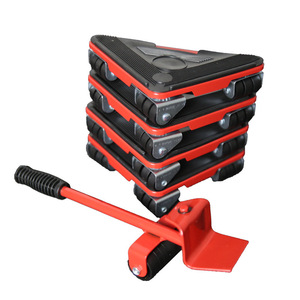 Outil de déplacement de meubles en acier à cinq pièces, plateforme pour déplacer des objets lourds, capacité de charge de 300 kg, utilisation industrielle, stockage, shopping - Product Image 3