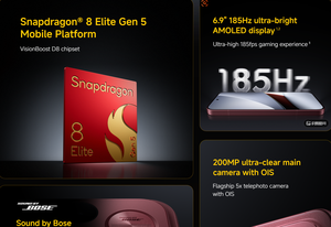 POCO F9 ULTRA Octa Core 512GB 1TB Snapdragon 8 Elite Gen 5 Pantalla AMOLED de 6.9" y 120Hz Carga de 100W 8050mAh 5G LTE Inglés NFC - Product Image 3