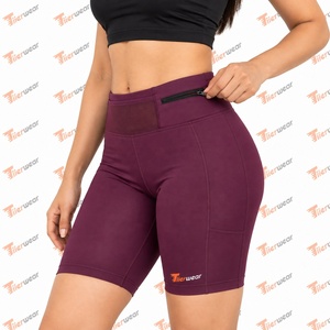 Shorts de compression pour femmes, taille mi-haute, coupe ajustée, respirants, séchage rapide, pour la gym, l'entraînement, la course, le cyclisme et les activités sportives - Product Image 3