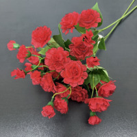 Fleurs artificielles de carnation effet naturel pour la Fête des Mères, arrangements floraux de mariage, corsages et décorations de bancs, vente en gros
