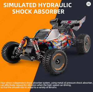 รถบังคับวิทยุ WLtoys 184016 ความเร็ว 75 กม./ชม. 2.4G ระบบ Brushless ขับเคลื่อน 4 ล้อ  รถแข่งออฟโรดความเร็วสูง  บังคับด้วยรีโมทคอนโทรล  ของเล่นดริฟท์  ขนาด 1/18 - Product Image 4