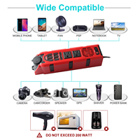 Convertisseur de courant à onde sinusoïdale modifiée 200W DC 12V vers AC 110V avec port Type-C pour voiture – Vente flash