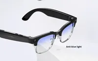 Nouvelles lunettes intelligentes anti-lumière bleue avec IA, caméra vidéo 1080P anti-vibration, étanches IPX-6, chargement magnétique, application de traduction vocale