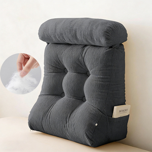 SUREWALHOME Cuscino Morbido Alternativo al Piumino per Lettura, Protezione Lombare, <span class=keywords><strong>Poggiatesta</strong></span> per <span class=keywords><strong>Letto</strong></span> e Divano, Rimovibile e Lavabile - Product Image 2