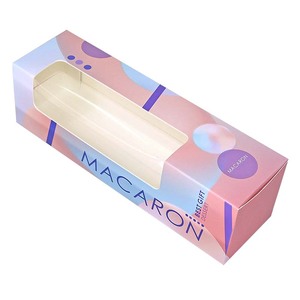 custom macaron 6 packs mini cake boxes with lid drawer packaging box for wedding