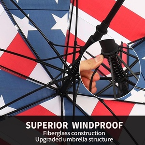 68 Inch Large Automatic <b>Umbrella</b> for Golf with Fiberglass Reinforced Shaft <b>Windproof</b> Portable <b>Umbrella</b> Custom Logo for Men Women - Product Image 5