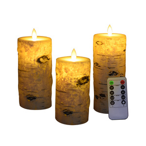 Bougies <span class=keywords><strong>LED</strong></span> en cire véritable avec télécommande et minuterie, bougies votives et piliers en plastique pour la décoration intérieure, pour Halloween, Noël, Diwali, anniversaires et autres occasions - Product Image 3