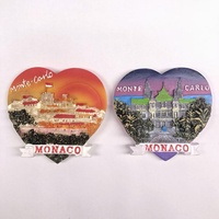 DIY Souvenir des Attractions Touristiques de Monaco – Article Promotionnel en Stock – Aimant de Réfrigérateur Décoratif 3D en Résine I