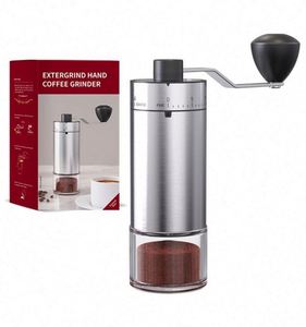 40 Adjustable Settings Stainless Steel Ceramic Core <b>Mini</b> Handle Manual Coffee Bean <b>Grinder</b> Mill with 25 Capacity Visible Lid - Product Image 1