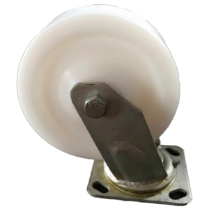 Atacado 4/5/6 Polegada Rodízios Roda PU Travamento Freio Sólido Vermelho Banhado Rodas de Aço Poliuretano Silenciosamente Giratório para OEM - Product Image 4