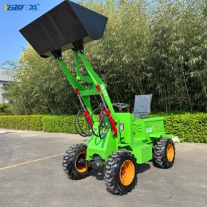 Mini-chargeuse frontale électrique 4x4 YUANGONG avec système hydraulique, capacité de la benne de 1 tonne, <span class=keywords><strong>pelle</strong></span> de construction - Product Image 2