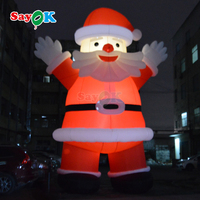 Décorations de Noël gonflables de 7 m avec lumière LED, Père Noël