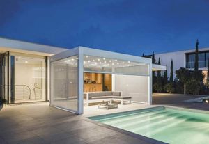 Structure de pergola de jardin AS2047 TOMA, en aluminium thermolaqué, imperméable, économique, fabrication manuelle, arches fabriquées en Chine. - Product Image 3